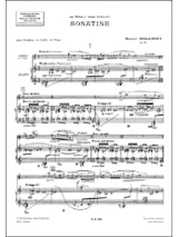 Sonatine opus 13 - Marcel Mihalovici - Partition - Hautbois